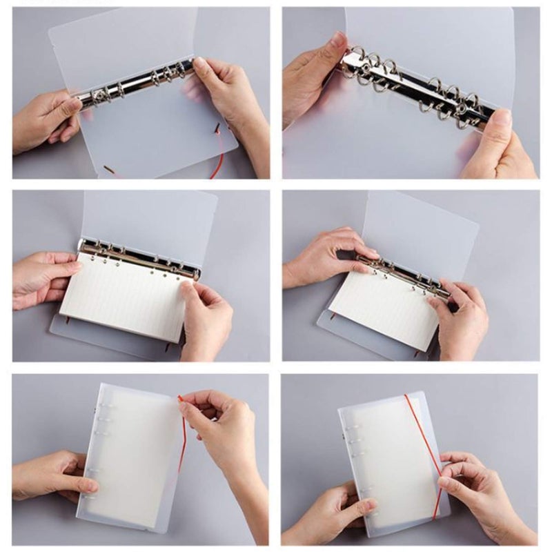 BXT PP Hardcover 4 6 9 Ring Binder/Organizer/Planner for Inserted Sheets, Spiral Refill Paper, School and Office Stationery Supplies (B5-9 Ring) - Image 3